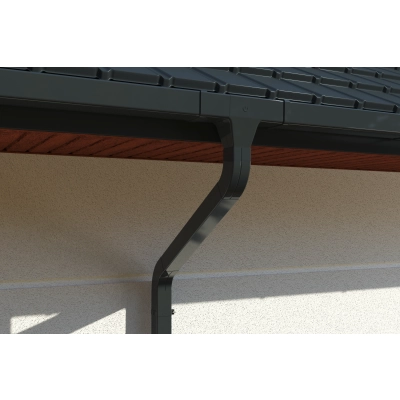 KROP STAL Obejma rury spustowej kwadratowej 80 mm